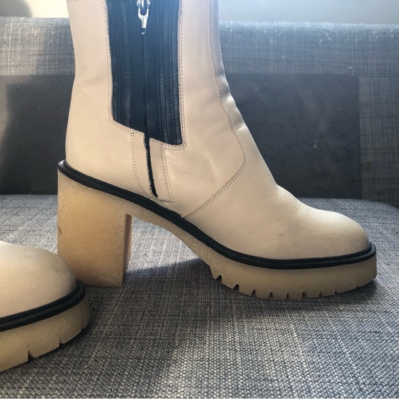 Free People Off White/Cream James Chelsea Boot Size 41/11 - Picture 10 of 15